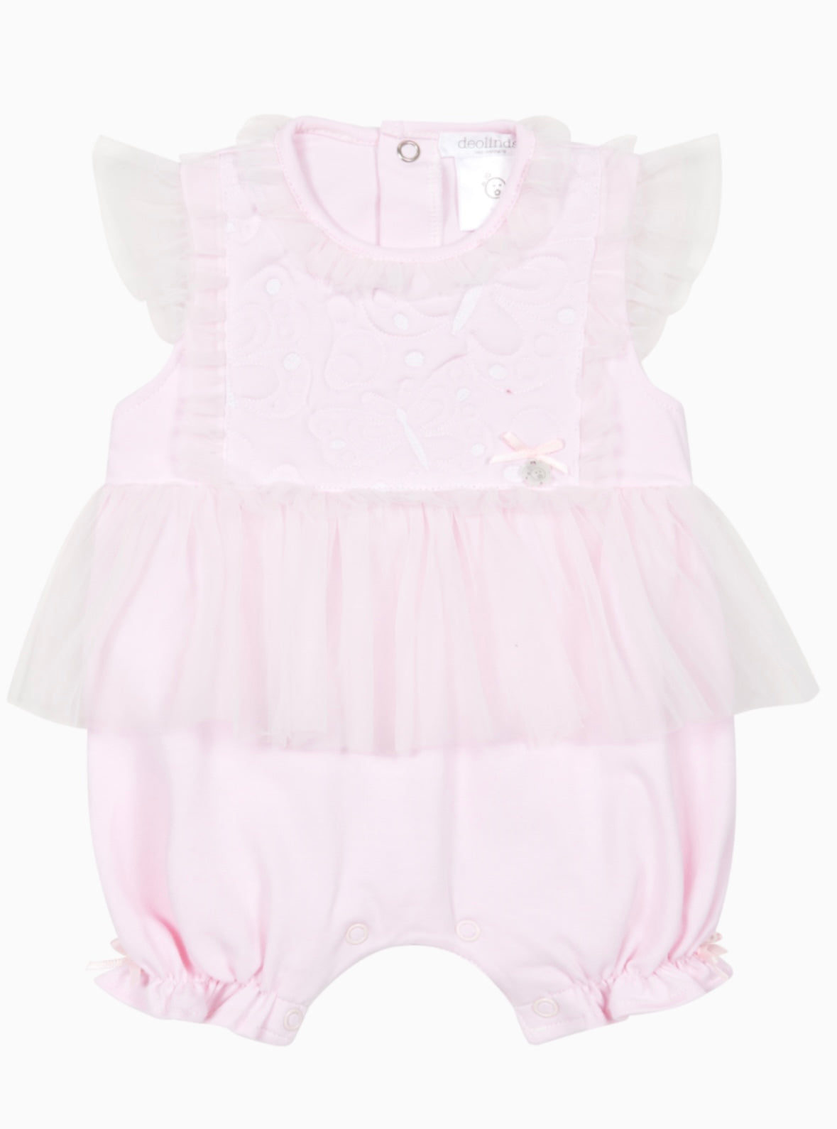 Deolinda Pink Girls Romper