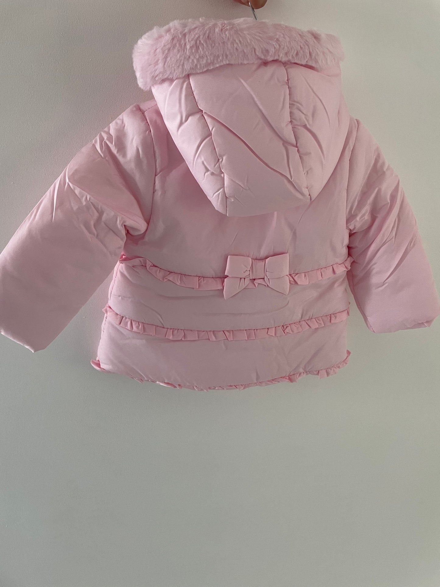 Blues Baby Pink Bow Coat