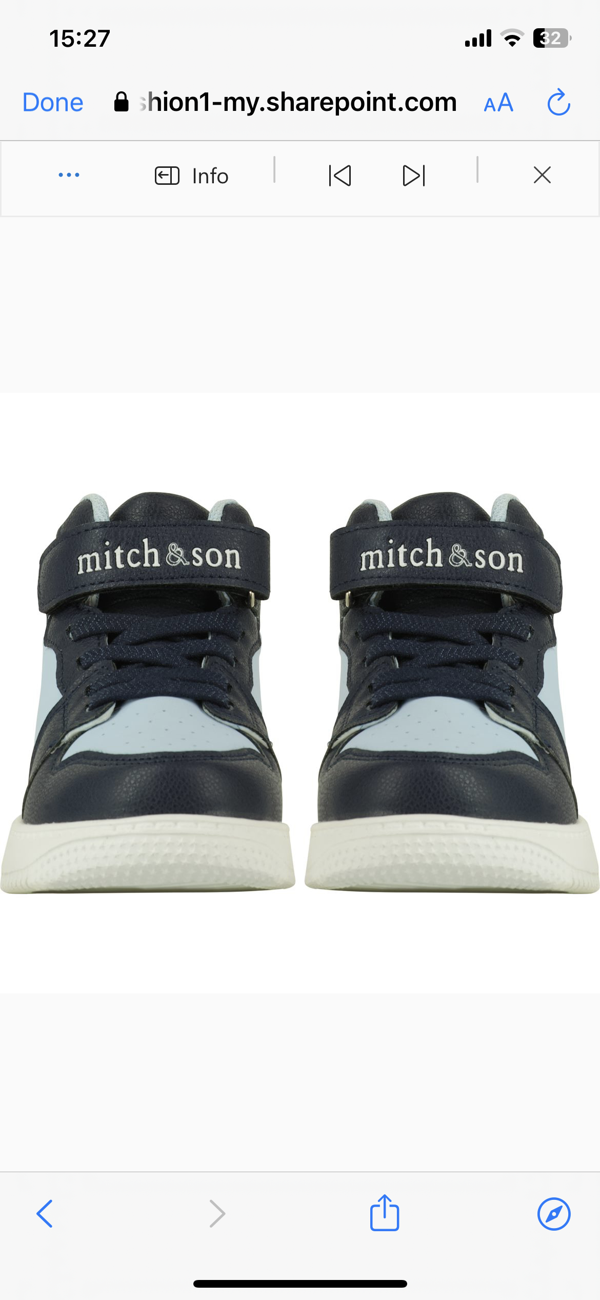 Mitch and son navy trainers