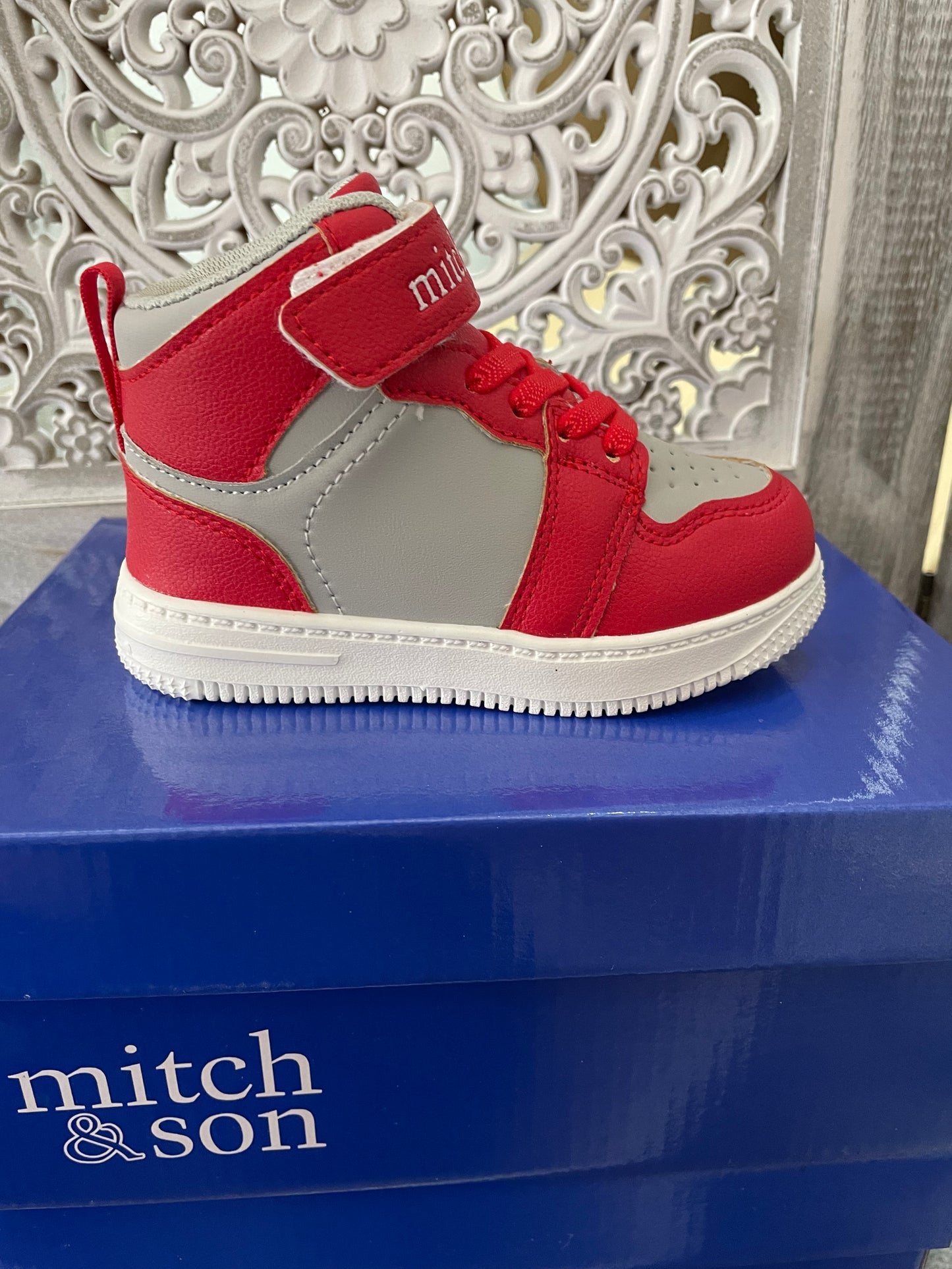 Mitch and Son Red Trainers