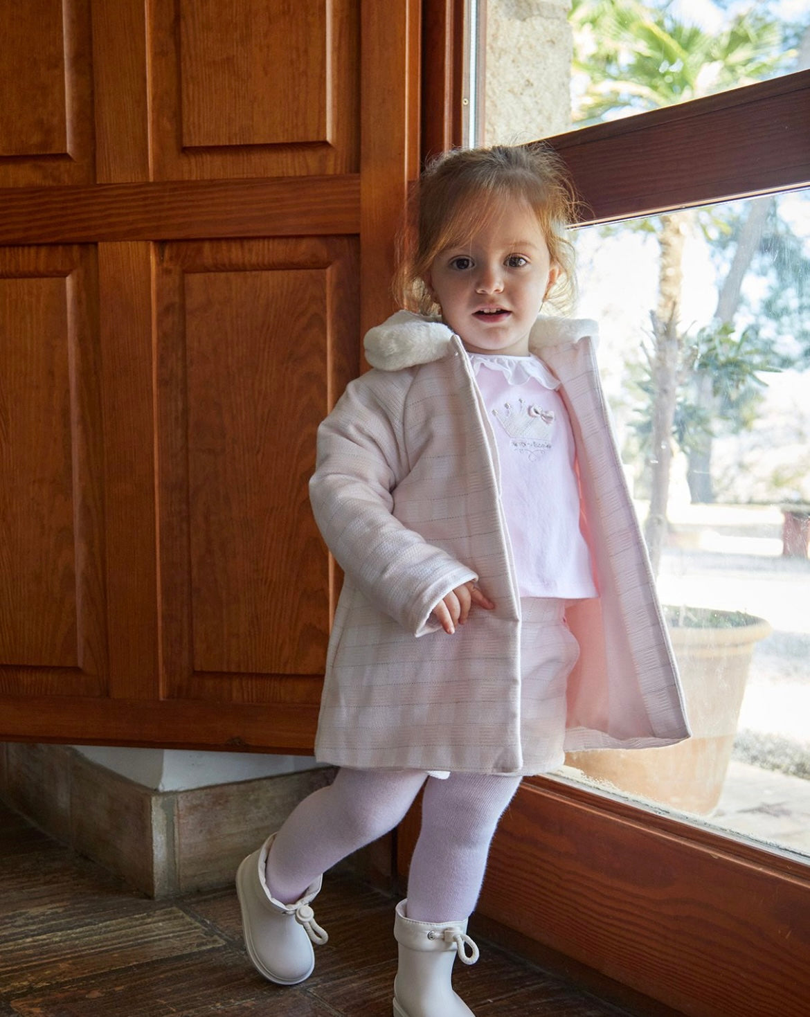 Tutu Piccolo Pink Check Coat