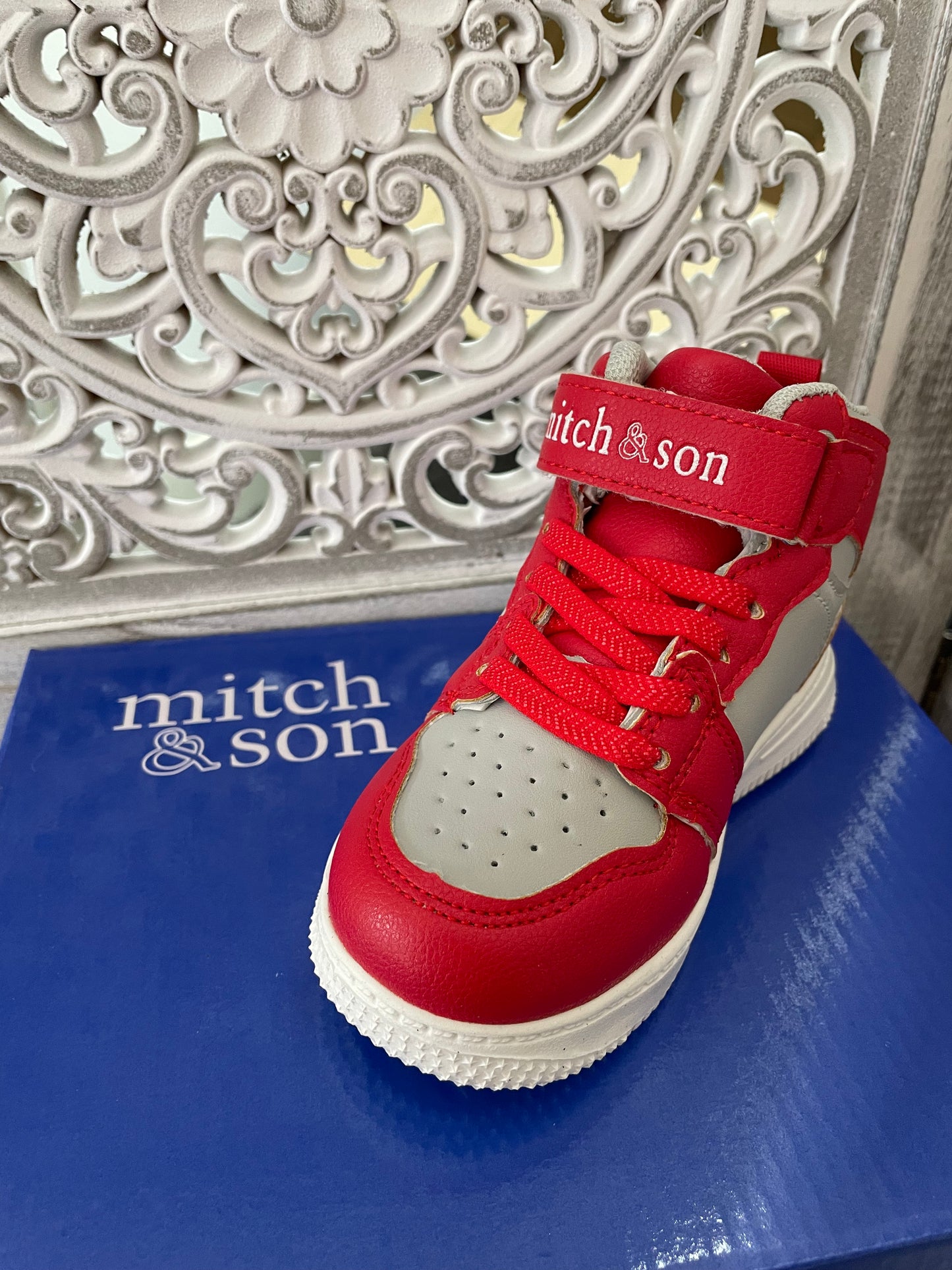 Mitch and Son Red Trainers