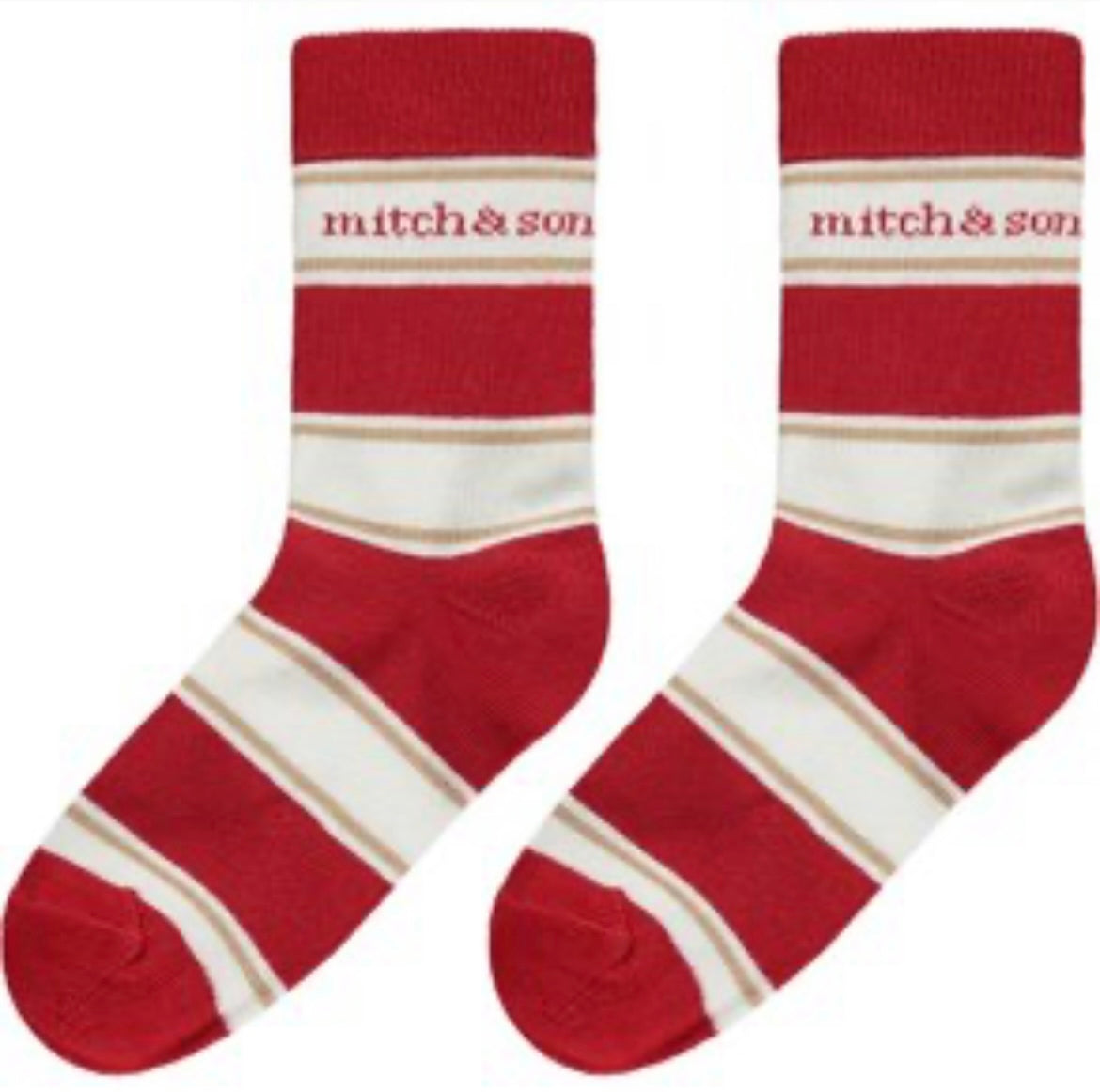 Mitch and son Oswald two pack socks