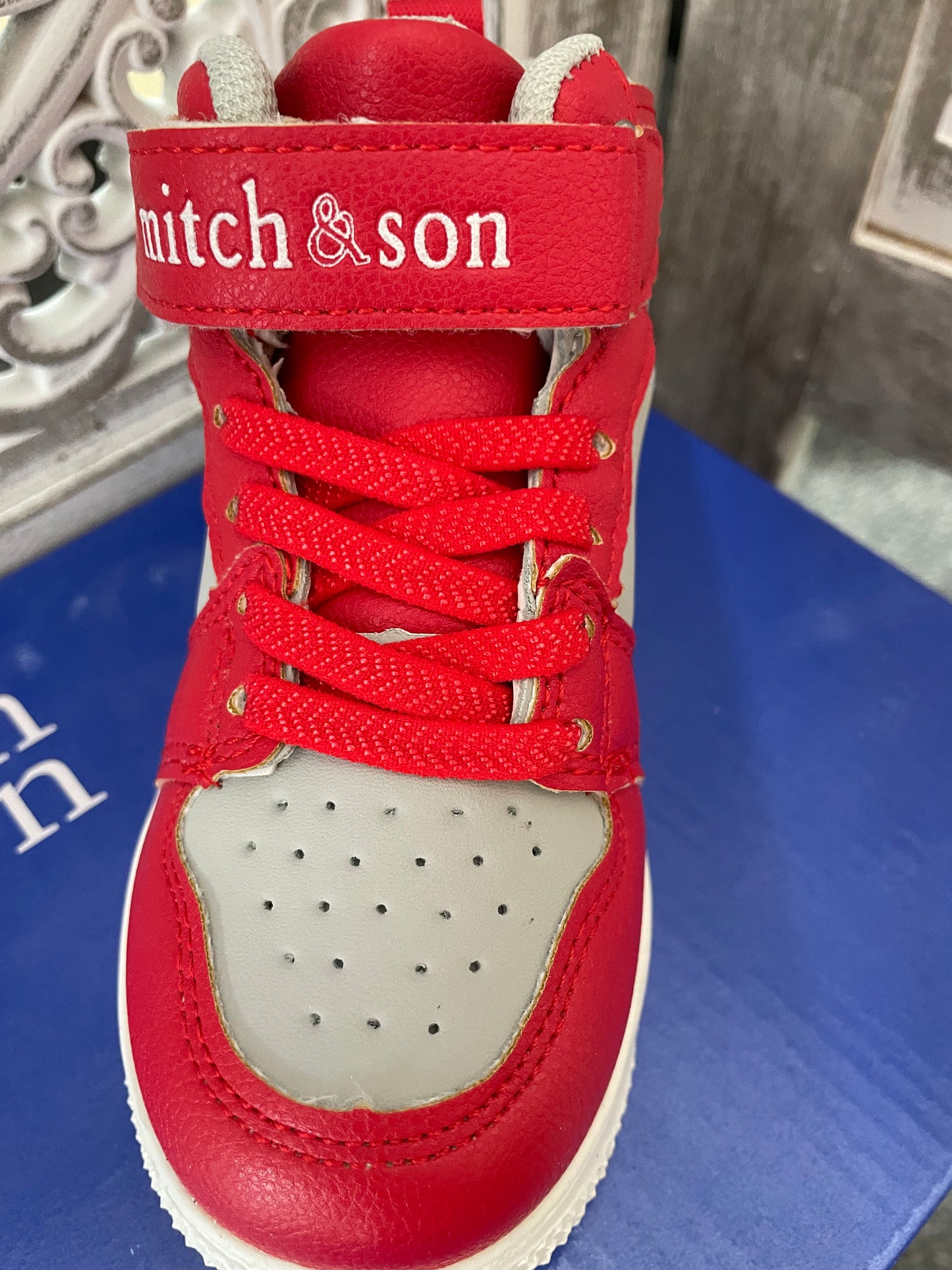 Mitch and Son Red Trainers