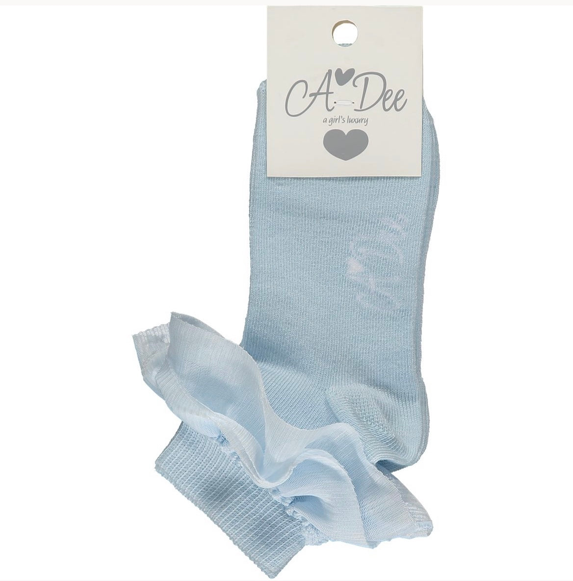 A Dee Vivianna Frill Ankle Sock Blue